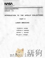 INTRODUCTION TO THE APOLLO COLLECTIONS:PART Ⅱ LUNAR BRECCIAS 1979 PDF电子版封面