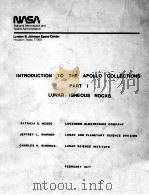 INTRODUCTION TO THE APOLLO COLLECTIONS:PART ⅠLUNAR BRECCIAS 1977 PDF电子版封面