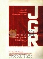 JGR-JOURNAL OF GEOPHYSICAL RESEARCH 1982 PDF电子版封面