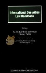 INTERNATIONAL SECURITIES LAW HANDBOOK 1995 PDF电子版封面