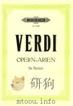 EDITION PETERS Nr.4249 G.VERDI AUSGEWAHLTE OPERN=ARIEN FUR BARITON PDF电子版封面