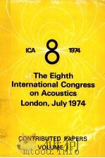 8TH ICA JULY 1974 CONTRIBUTED PAPERS VOLUME Ⅰ（1974 PDF版）