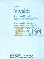 ANTONIO VIVALDI CONCERTO IX:F-DUR   1959  PDF电子版封面    WALTER UPMEYER 