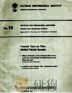 SARTRYCK OCH PRELIMINARA RAPPORTER NO.10 1965 PDF电子版封面