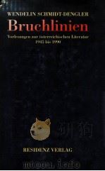 Wendelin Schmidt-Dengler Bruchlinien 1995 PDF电子版封面