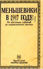 MEHbшEBикиB 1917гдy TOM 2 1995 PDF电子版封面