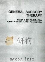 General surgery therapy 1981 PDF电子版封面 0471095486 Oliver H. Beahrs.