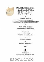IMMIGRATION AND NATIONALITY LAW 1980 PDF电子版封面
