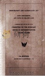 IMMIGRATION AND NATIONALITY ACT WITH AMENDMENTS AND NOTES ON RELATED LAWS（1980 PDF版）