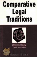 COMPARATIVE LEGAL TRADITIONS IN A NUTSHELL SECOND EDITION 1999 PDF电子版封面