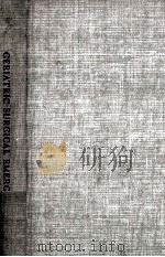 GERIATRIC SURGICAL EMERGENCIES 1963 PDF电子版封面