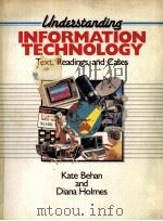 UNDERSTANDING INFORMATION TECHNOLOGY 1986 PDF电子版封面 0724812393