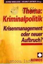 THEMA:KRIMINALPOLITIK 1991 PDF电子版封面 3789024074