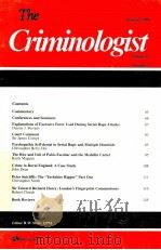 THE CRIMINOLOGIST 1998 PDF电子版封面 R.W.STONE QPM
