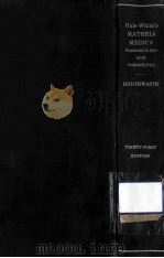 PHARMACOLOGY AND THERAPEUTICS  THIRTY-FIRST EDITION（1959 PDF版）