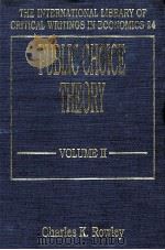 Public choice theory volumeⅡ the characteristics of political equilibrium（1993 PDF版）