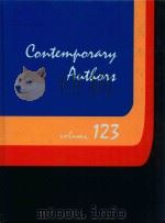 CONTEMPORARY AUTHORS VOLUME 123 1988 PDF电子版封面 0810319233