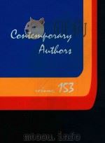 CONTEMPORARY AUTHORS VOLUME 153 1997 PDF电子版封面 0787601306
