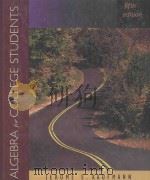 ALGEBRA FOR COLLEGE STUDENTS  FIFTH EDITION（1996 PDF版）