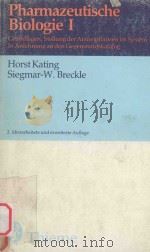 PHARMAZEUTISCHE BIOLOGIE 1 1981 PDF电子版封面 3135481026