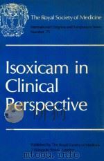 Isoxicam in clinical perspective 1984 PDF电子版封面 0199220123