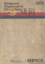 REAGENTS DIAGNOSTICA CHEMICALS 1978 1978 PDF电子版封面 E.MERCK