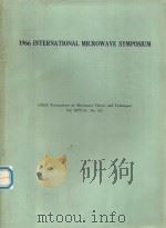 1966 INTERNATIONAL MICROWAVE SYMPOSIUM   1966  PDF电子版封面     