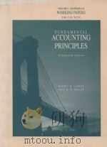 FUNDAMENTAL ACCOUNTING PRINCIPLES THIRTEENTH EDITION VOLUME I CHAPTERS 1-13 AND PART V WORKING PAPER 1993 PDF电子版封面 0256114641