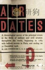 AIR DATES 1957 PDF电子版封面