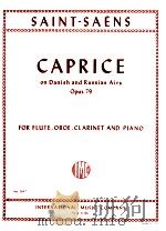 Caprice on Danish and Russian Airs Opus 79 for flute oboe clarinet and piano no.2647 1971 PDF电子版封面 Saint-Saens