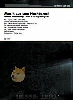 Musik aus dem Hockbarock for 2 descants and 1 recorder (or 3 other melody insttunts)（1960 PDF版）