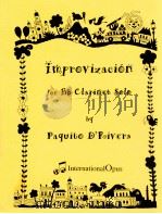 Improvizacion for Bb Clarinet solo 1965 PDF电子版封面