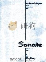sonate for solo Violin 1996 1997 PDF电子版封面