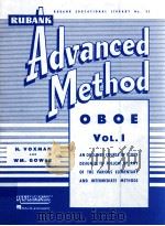 Advanced Method oboe Vol.Ⅰ PDF电子版封面 H.Voxman