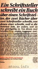 Ein Schriftsteller schreibt ein Buch über einen Schriftsteller   1984  PDF电子版封面  3596258383   