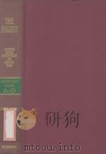 THE DIGEST CONTINUATION VOLUME A-G 1971-1985 1993 PDF电子版封面 0406025002