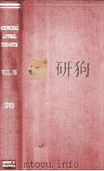 THE CRIMINAL APPEAL REPORTS 1983 VOLUME 76 1984 PDF电子版封面 0421319607