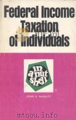 FEDERAL INCOME TAXATION OF INDIVIDUALS  IN A NUTSHELL  SECOND EDITION（1978 PDF版）
