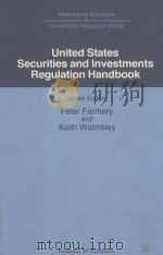 UNITED STATES SECURITIES AND INVESTMENTS REGULATION HANDBOOK 1992 PDF电子版封面 1853336319