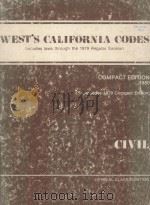 WEST'S CALIFORNIA CODES  COMPACT EDITION 1980（1979 PDF版）