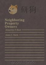 NEIGHBORING PROPERTY OWNERS 1988 PDF电子版封面 0070260133