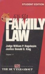 CALIFORNIA PRACTICE GUIDE  FAMILY LAW 1  CHAPTERS 1-7（1994 PDF版）