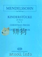 Mendelssohn christmas pieces for pianio Op.72 Z.7812 1979 PDF电子版封面