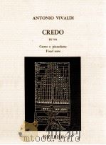 Credo RV 591 canto e pianoforte vocal score   1970  PDF电子版封面    Antonio Vivaldi 