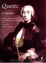 6 Sonatas for Flute and Basso continuo opus 1 Volume 1 (Sonatas 1-3) ED 8006 1994 PDF电子版封面 Johann Joachim Quantz