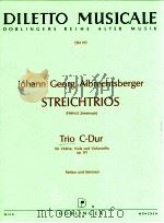 Streichtrios helmut Zehetmair Trio C-Dur fur Violine Viola und Violoncello op.9/1 Partitur und Stimm   1989  PDF电子版封面     