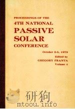 PROCEEDINGS OF THE 4TH NATIONAL PASSIVE SOLAR CONFERENCE OCTOBER VOUME 4（1979 PDF版）