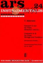 concerto G-major for Flute 2 violins and continuo piano score Ed.Nr.455K Nr.455 1957 PDF电子版封面