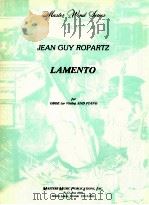 Lamento for Oboe or Violin and Piano M 1134（ PDF版）