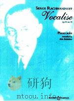 Vocalise Op.34 No.14 Piano Solo（1956 PDF版）